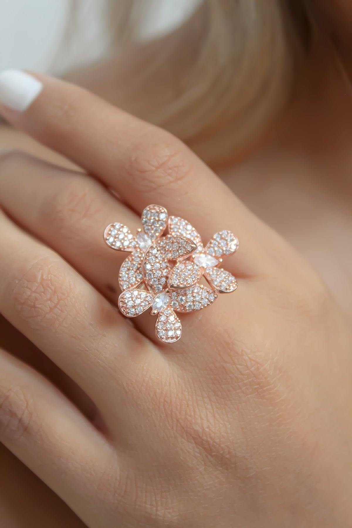 African butterfly ring bombay sunset