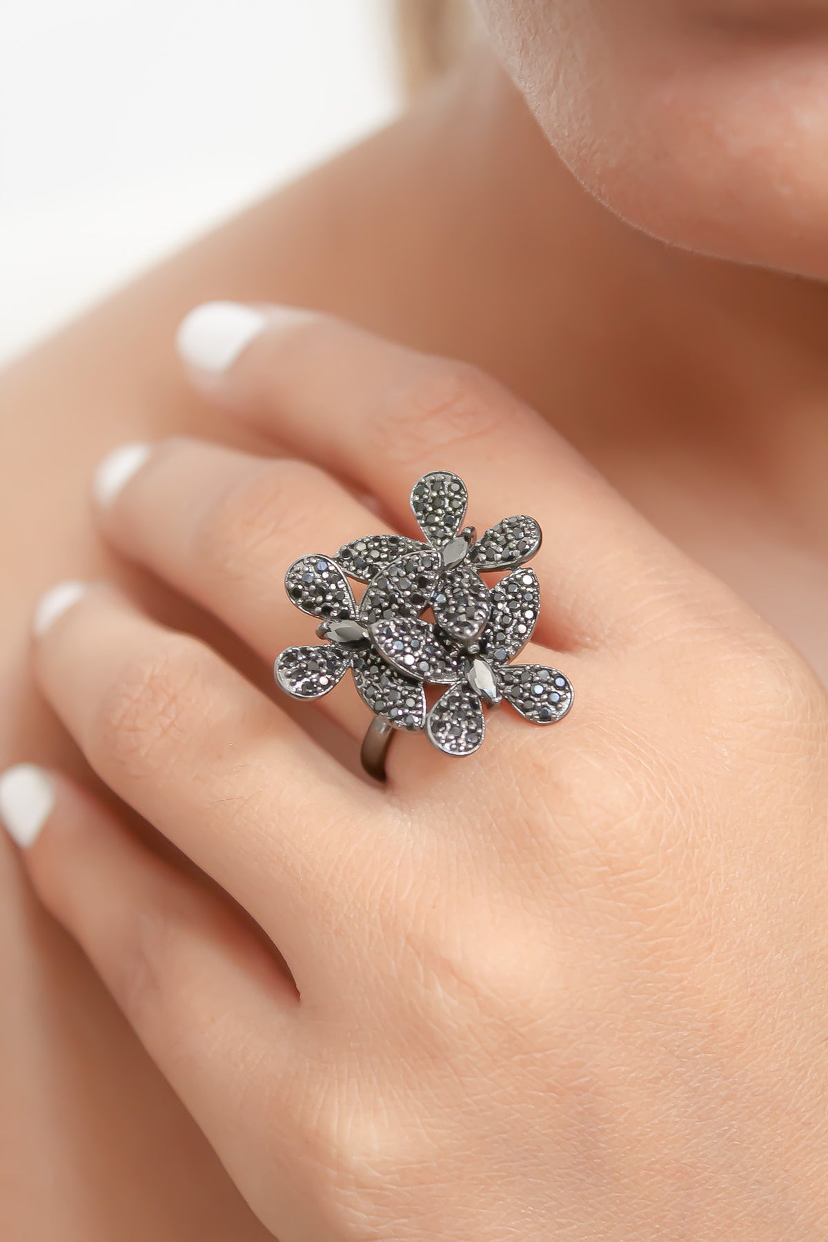 African butterfly ring bombay sunset