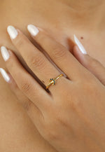 Load image into Gallery viewer, moon stone ring Bombay Sunset
