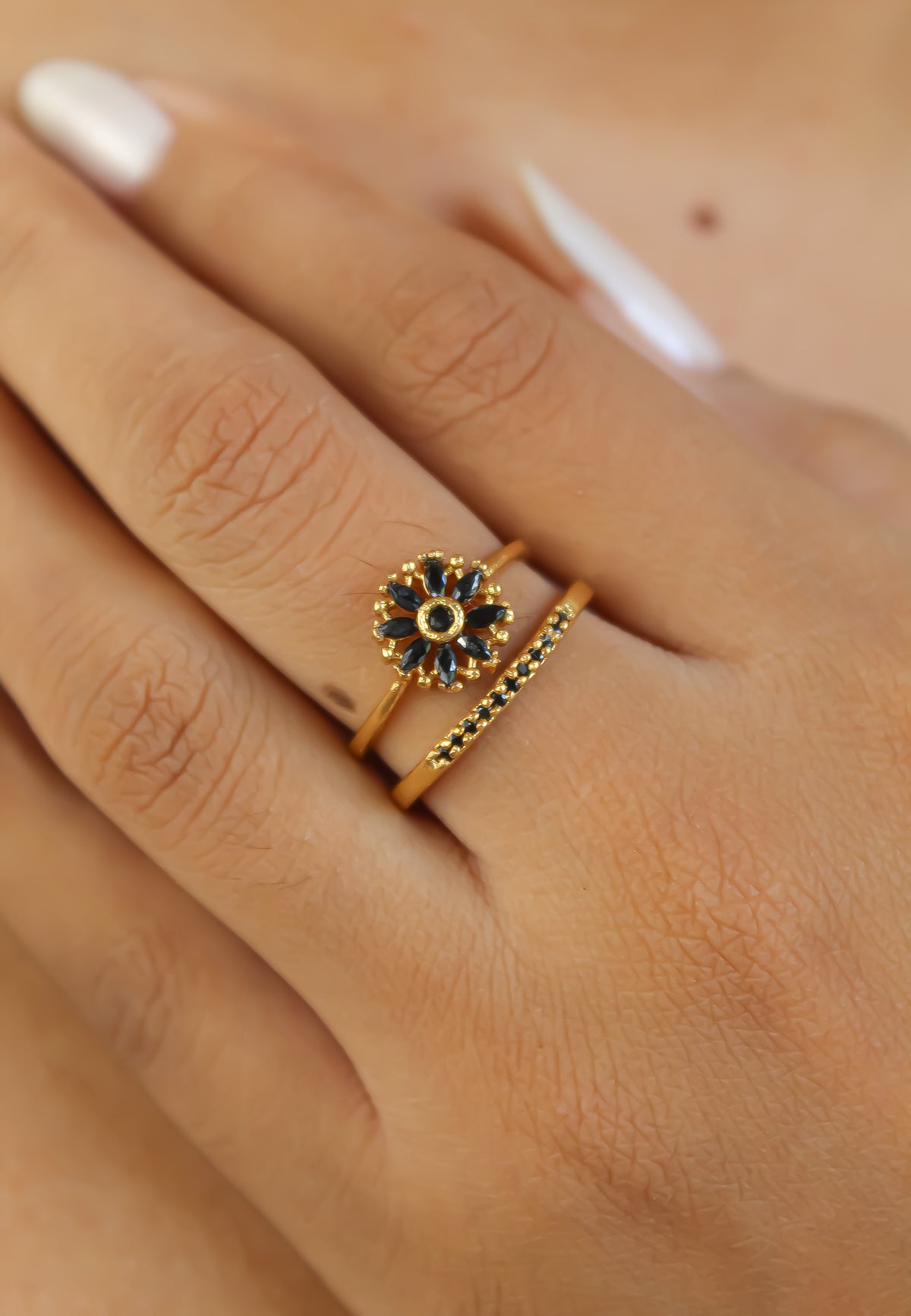 Anillo conil flower bombay be sunset