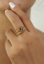 Carregar imagem no visualizador da Galeria, sunflower ring 1 Bombay Sunset
