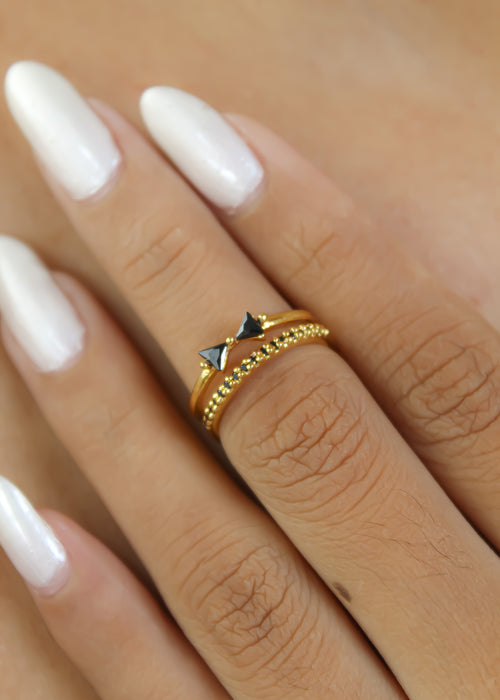 Albinia Bow Ring Bombay Sunset