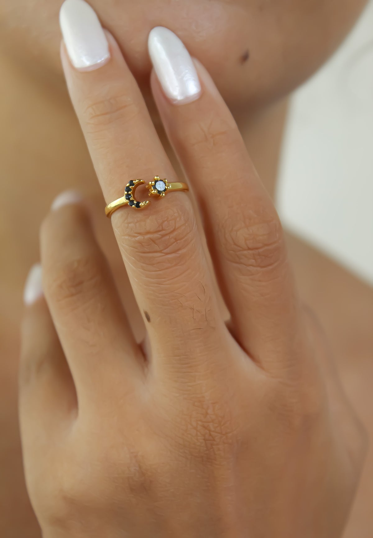 Prato cresent ring bombay sunset