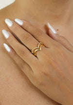 Load image into Gallery viewer, wave de bolsena ring Bombay Sunset

