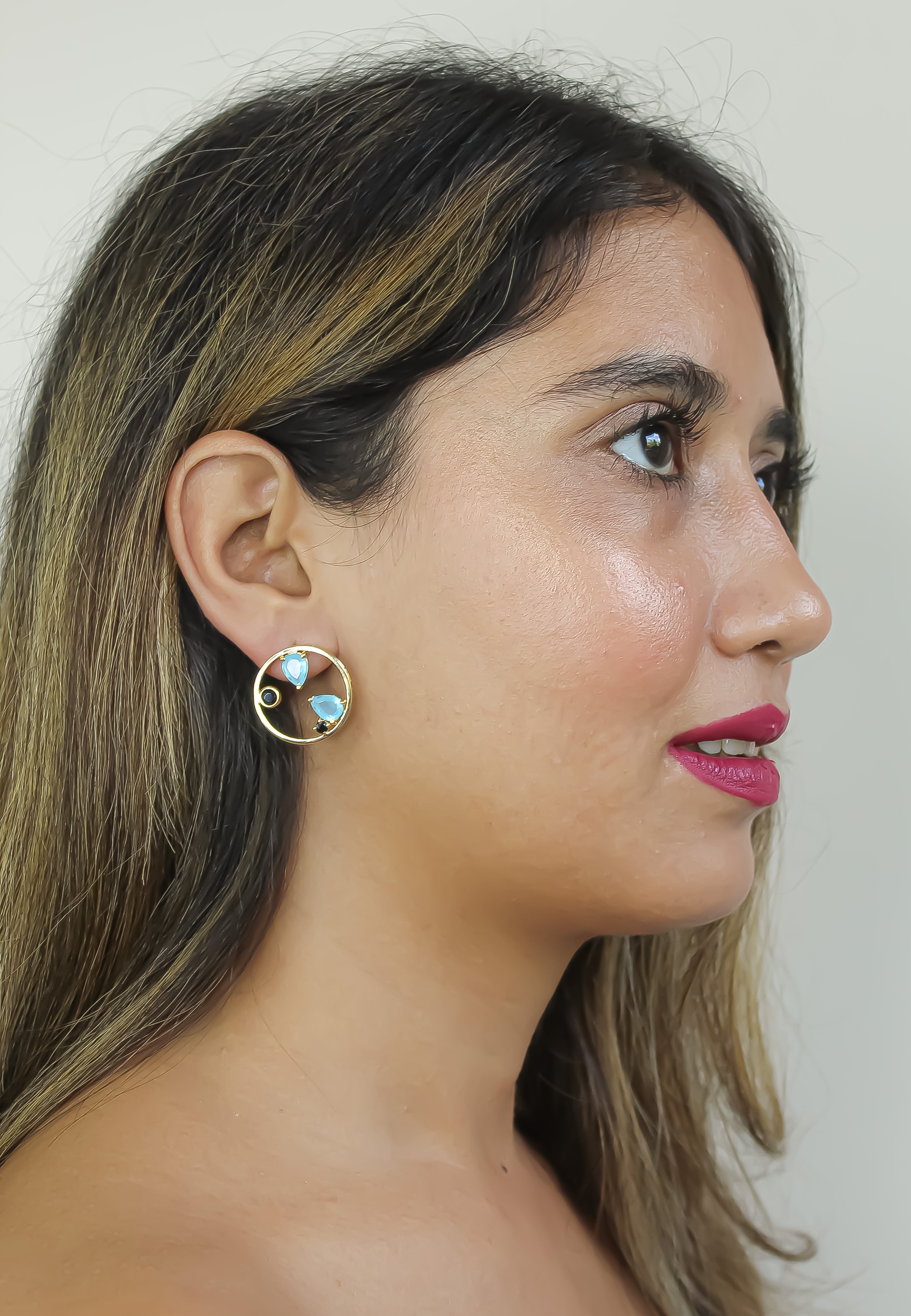 genoa earrings Bombay Sunset