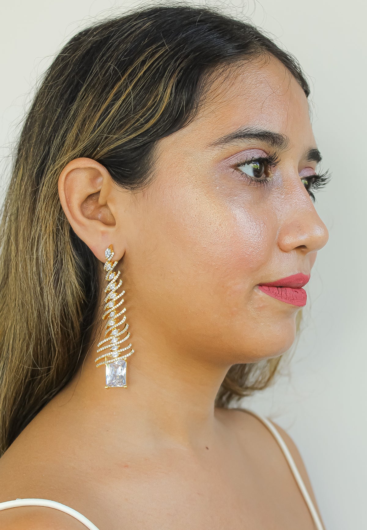 Pisa long earrings bombay sunset