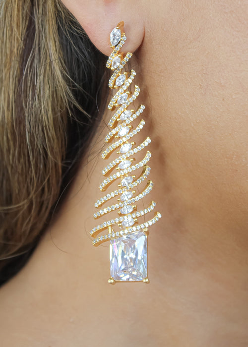 Pisa Long Earrings Bombay Sunset