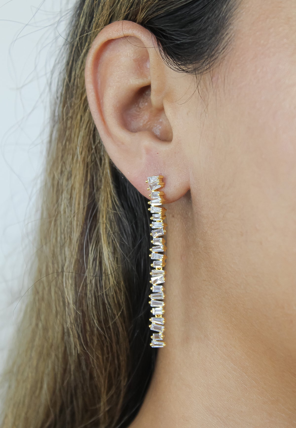 salerno long earrings Bombay Sunset