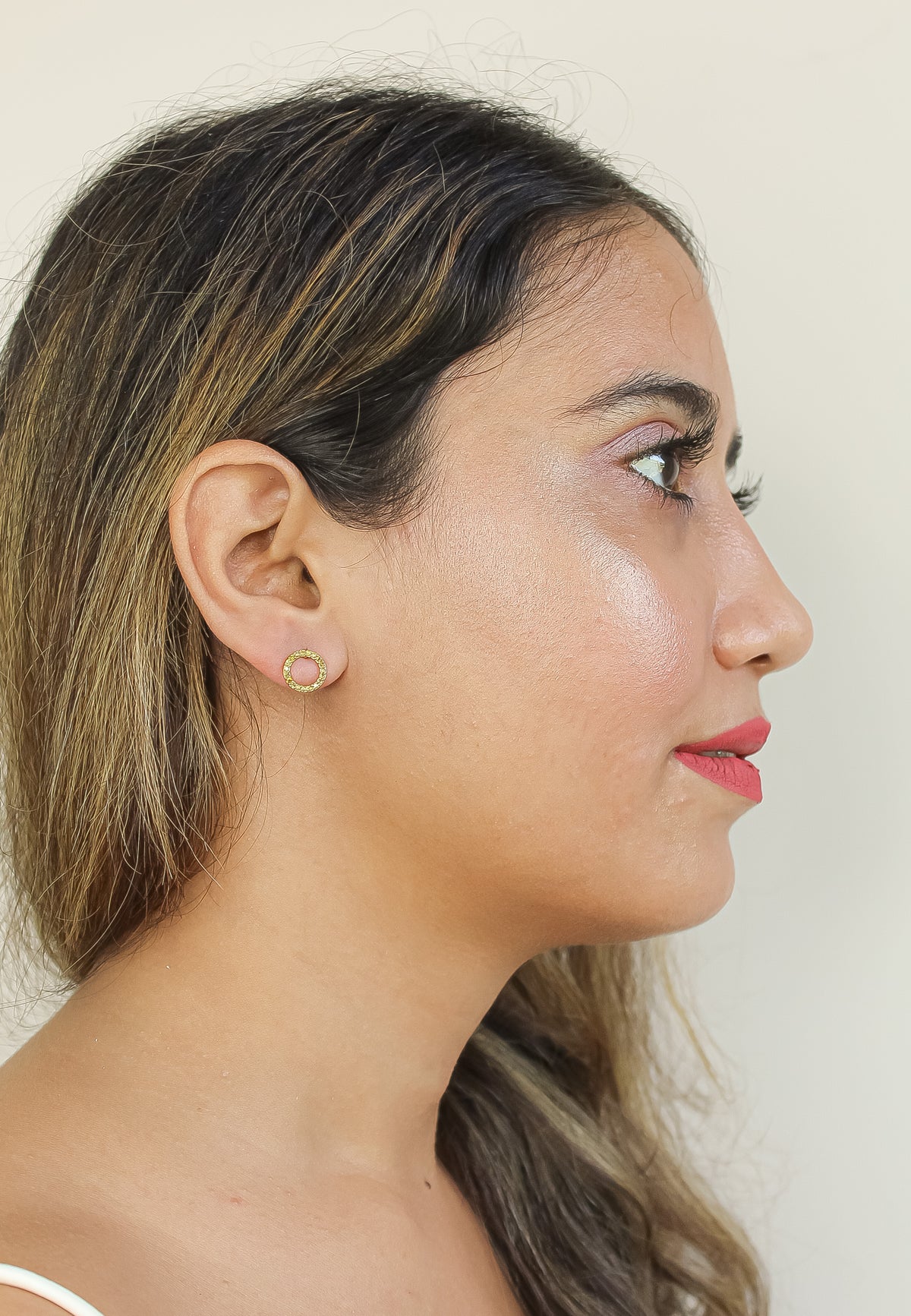 Hoop earrings bombay sunset