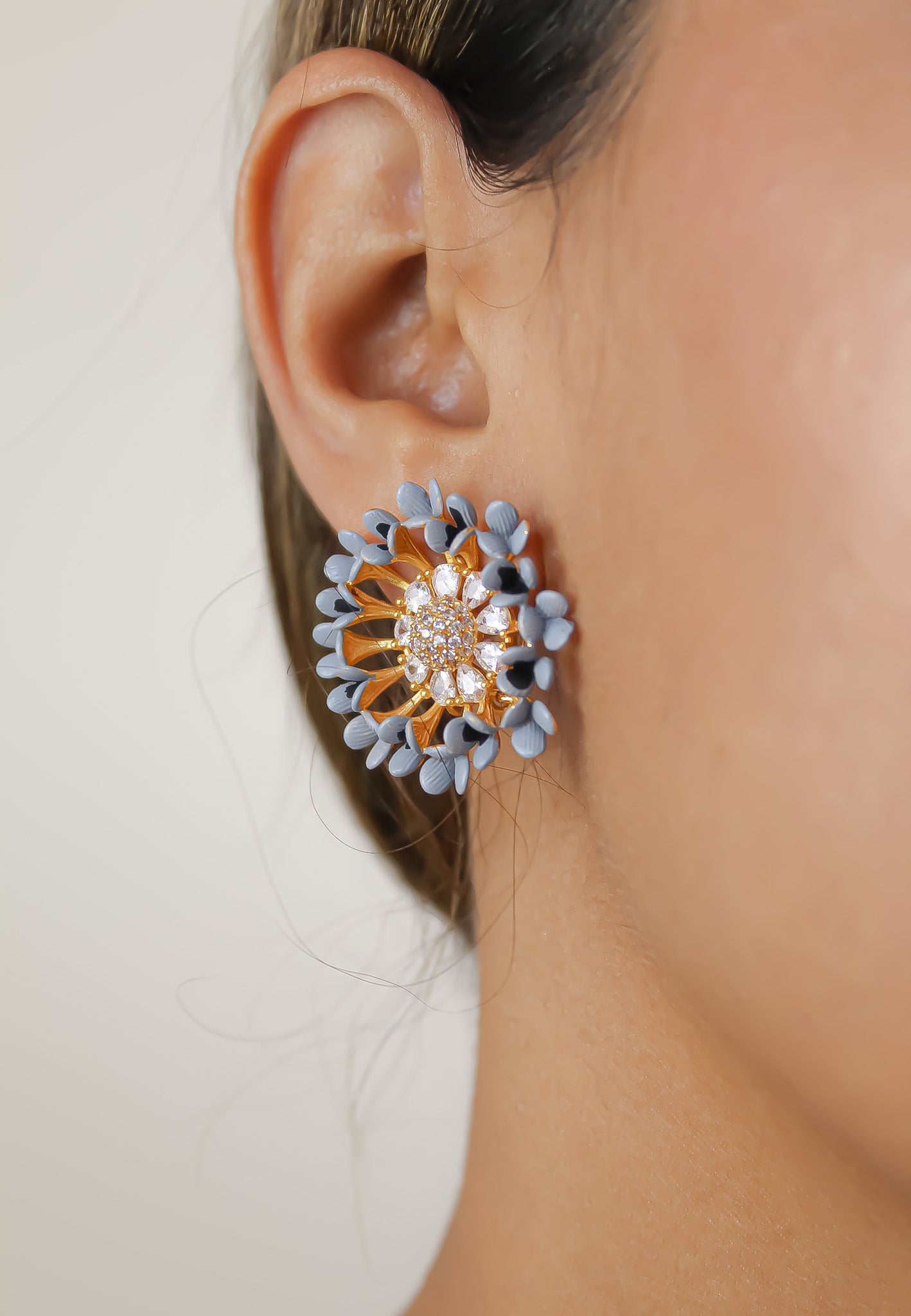 vivid daisy earrings 50 100 bridal bride bridesmaid bridesmaids Bombay Sunset