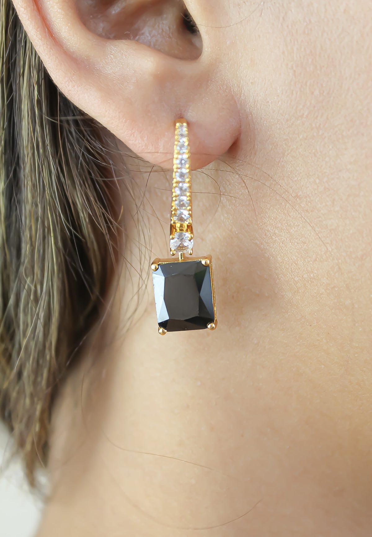 Golden benares earrings bombay sunset