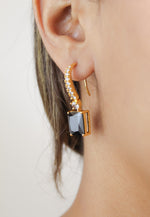 Load image into Gallery viewer, golden benares earrings Bombay Sunset
