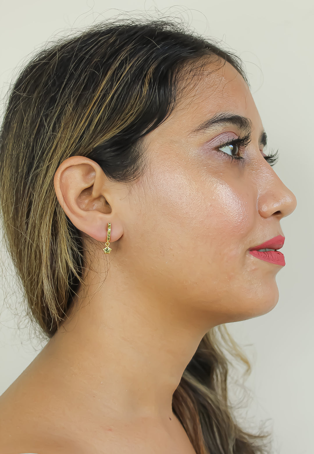crescent moon star earrings Bombay Sunset