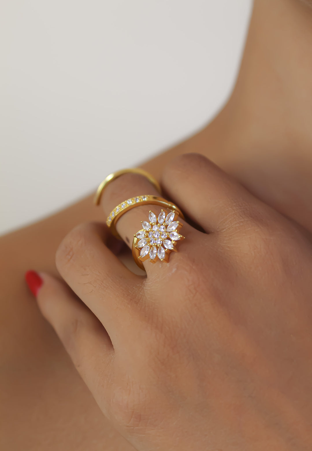 anillo escalador de flor de la pasión Bombay Be Sunset
