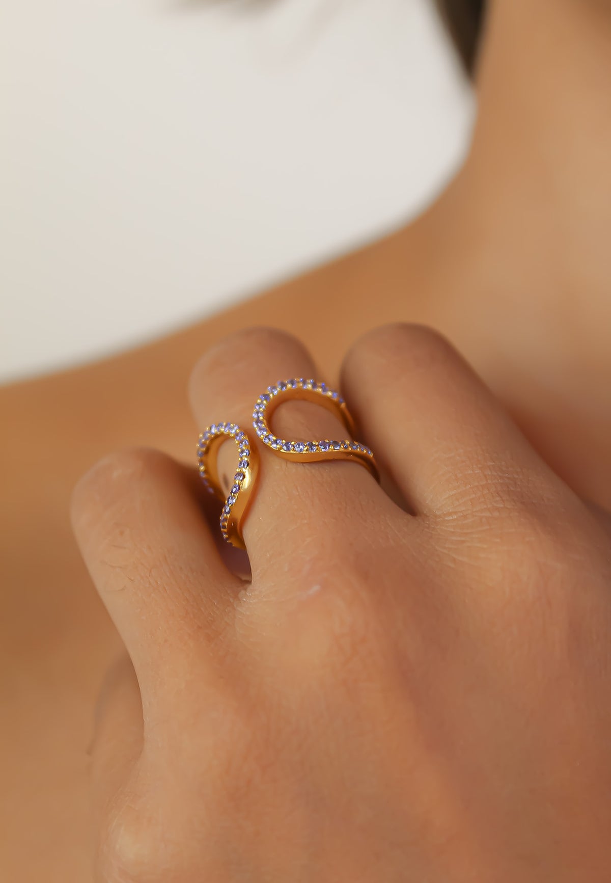 Shape shifter ring bombay sunset