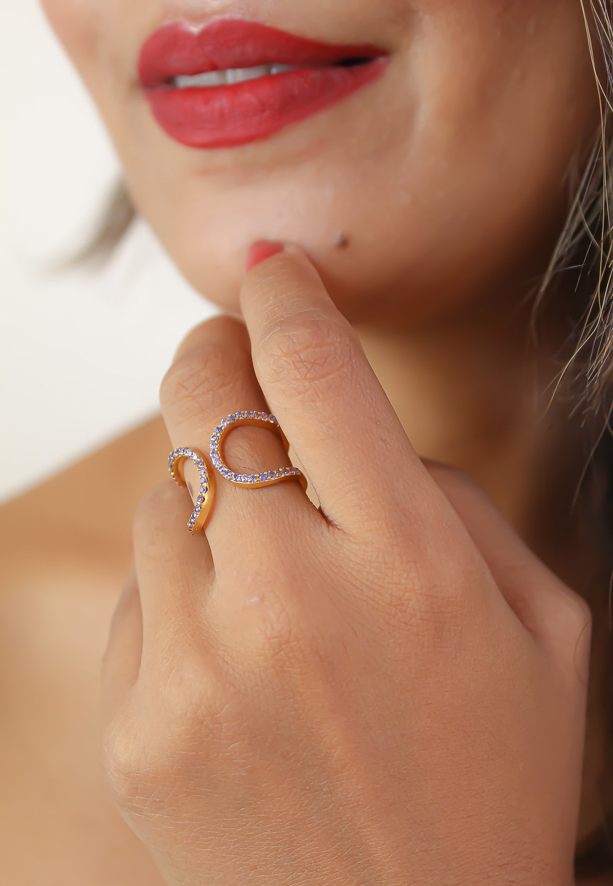 Shape shifter ring bombay sunset