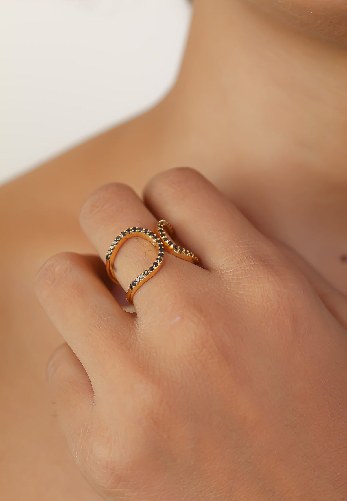 Shape shifter ring bombay sunset