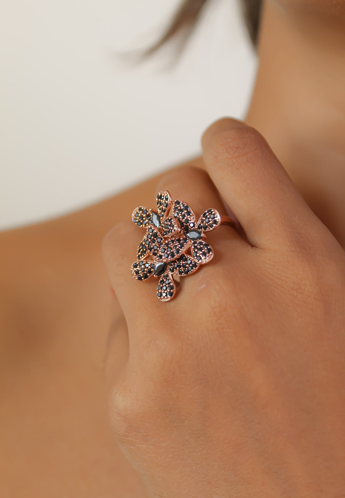 African butterfly ring bombay sunset