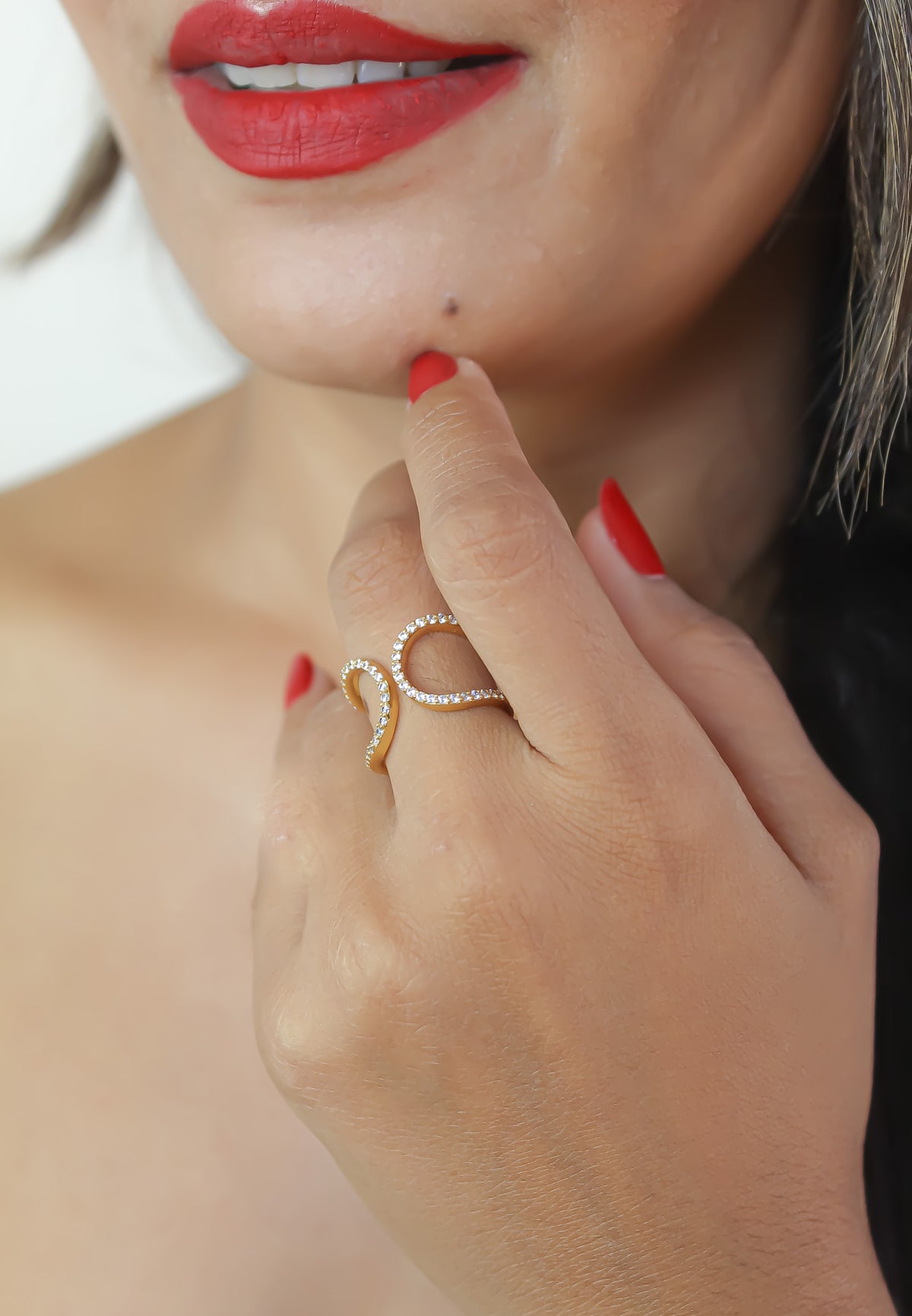 Shape shifter ring bombay sunset