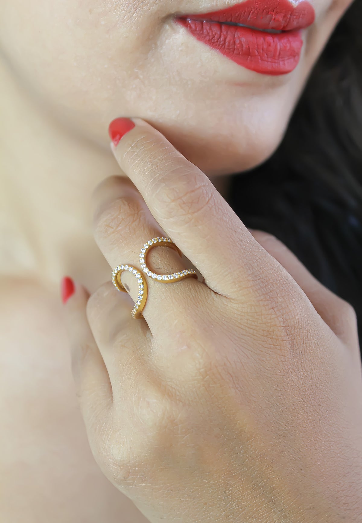 Shape shifter ring bombay sunset