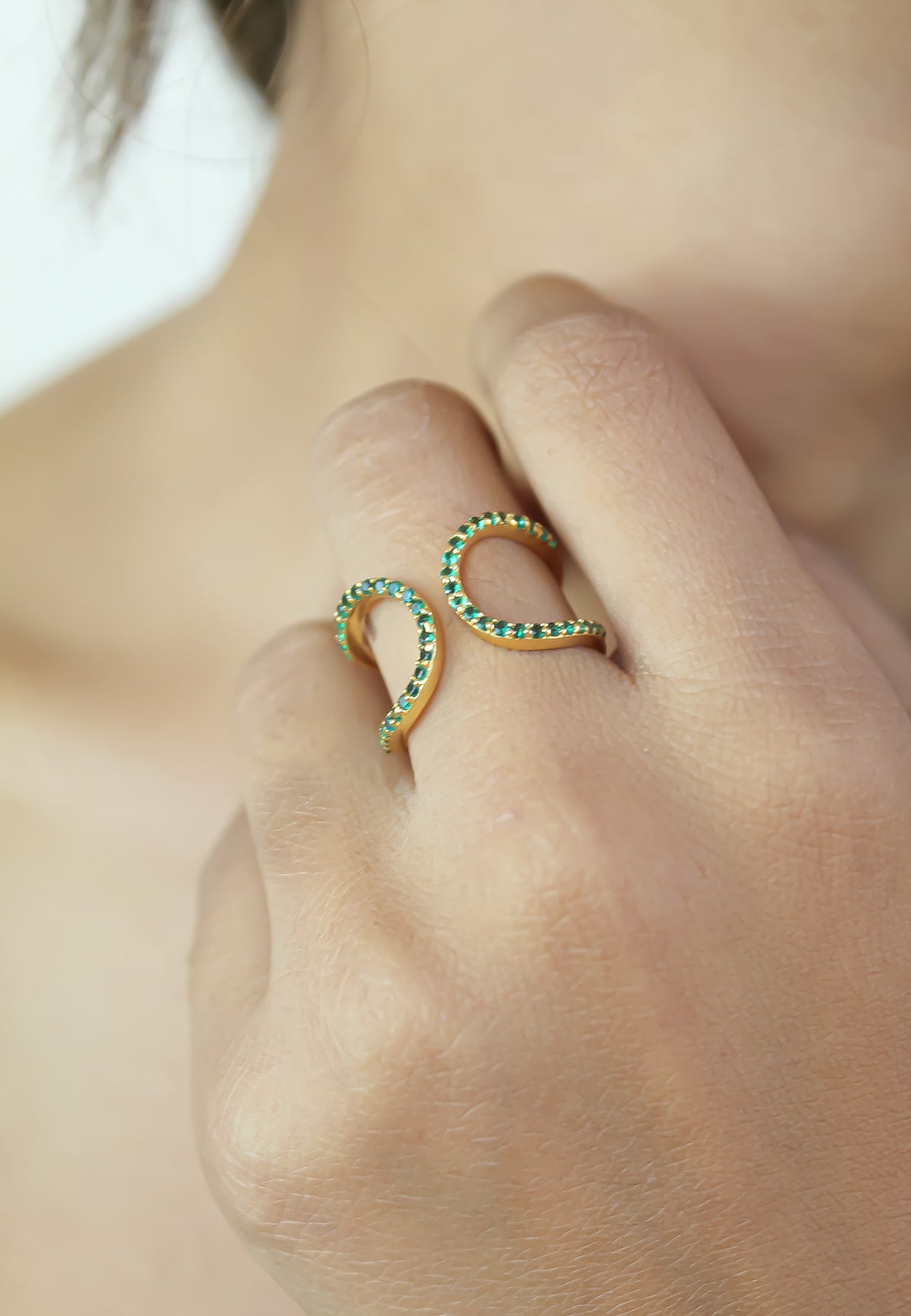 Shape shifter ring bombay sunset