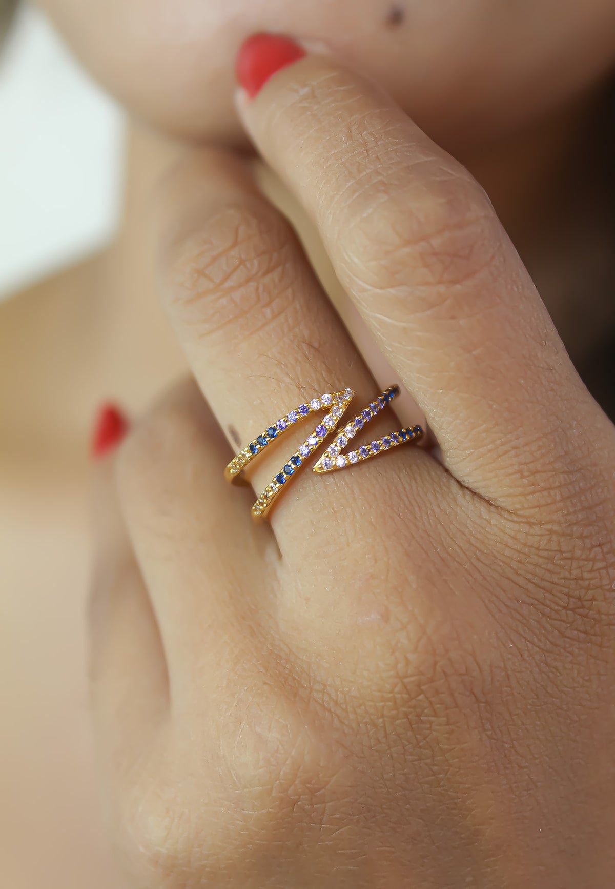 Gold maldives x ring bombay sunset
