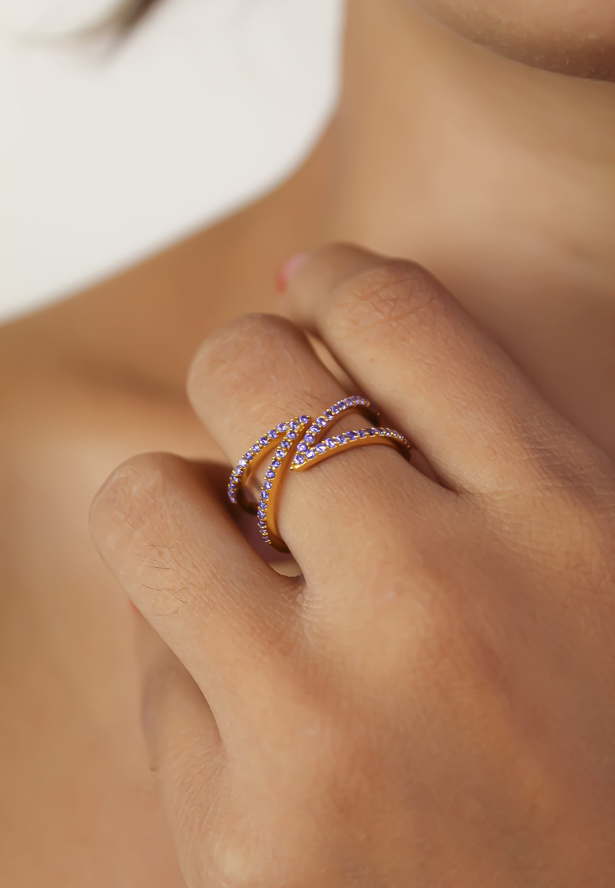 Gold maldives x ring bombay sunset