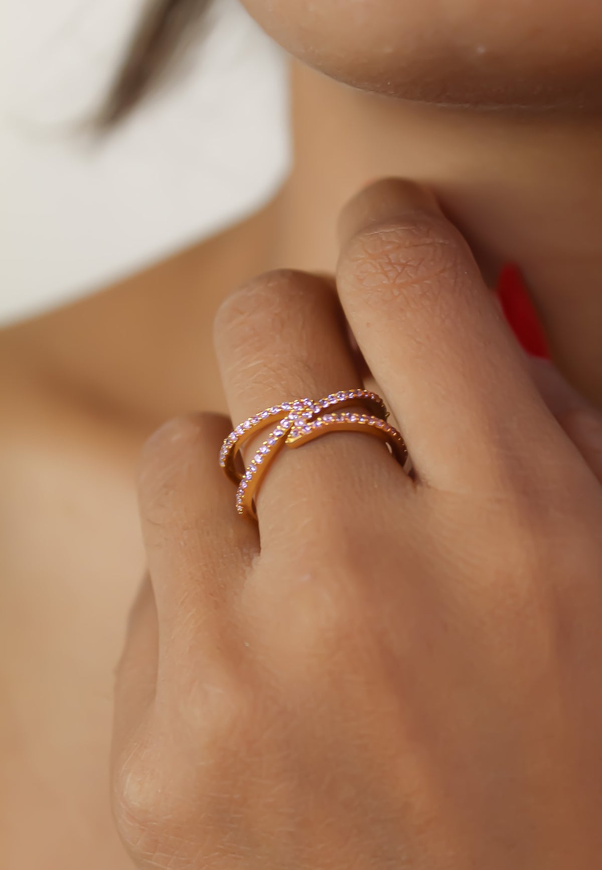 Gold maldives x ring bombay sunset