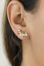 Bild in den Galerie-Viewer laden, golden wings earrings Bombay Sunset
