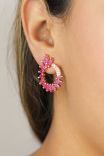 Load image into Gallery viewer, golden viper earrings Bombay Sunset

