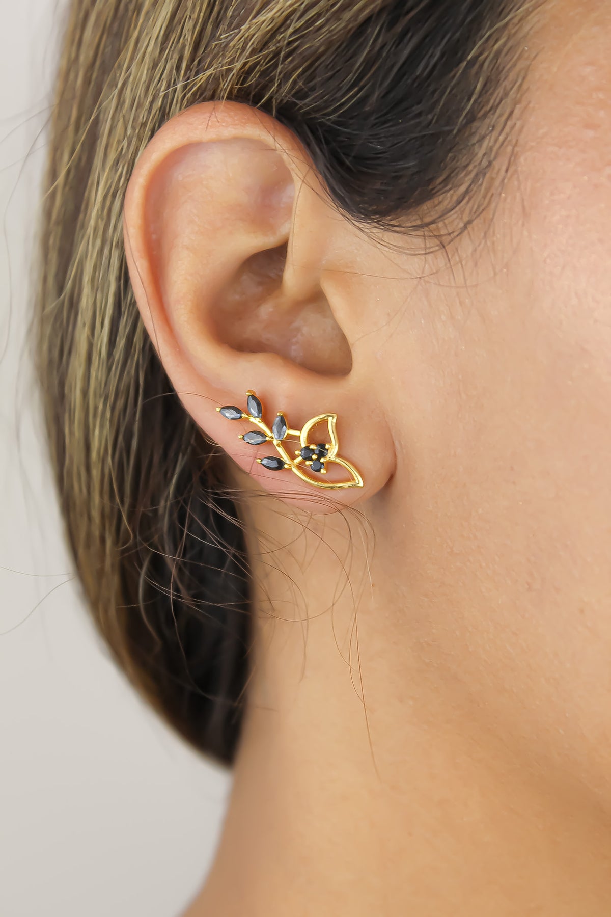 robin earrings Bombay Sunset