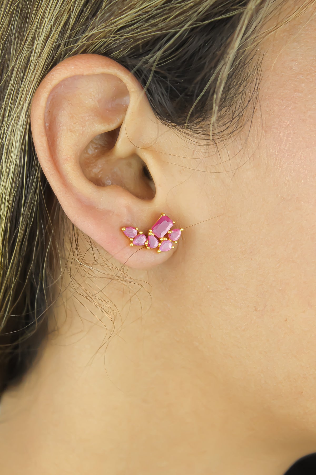 Tweet earrings bombay sunset