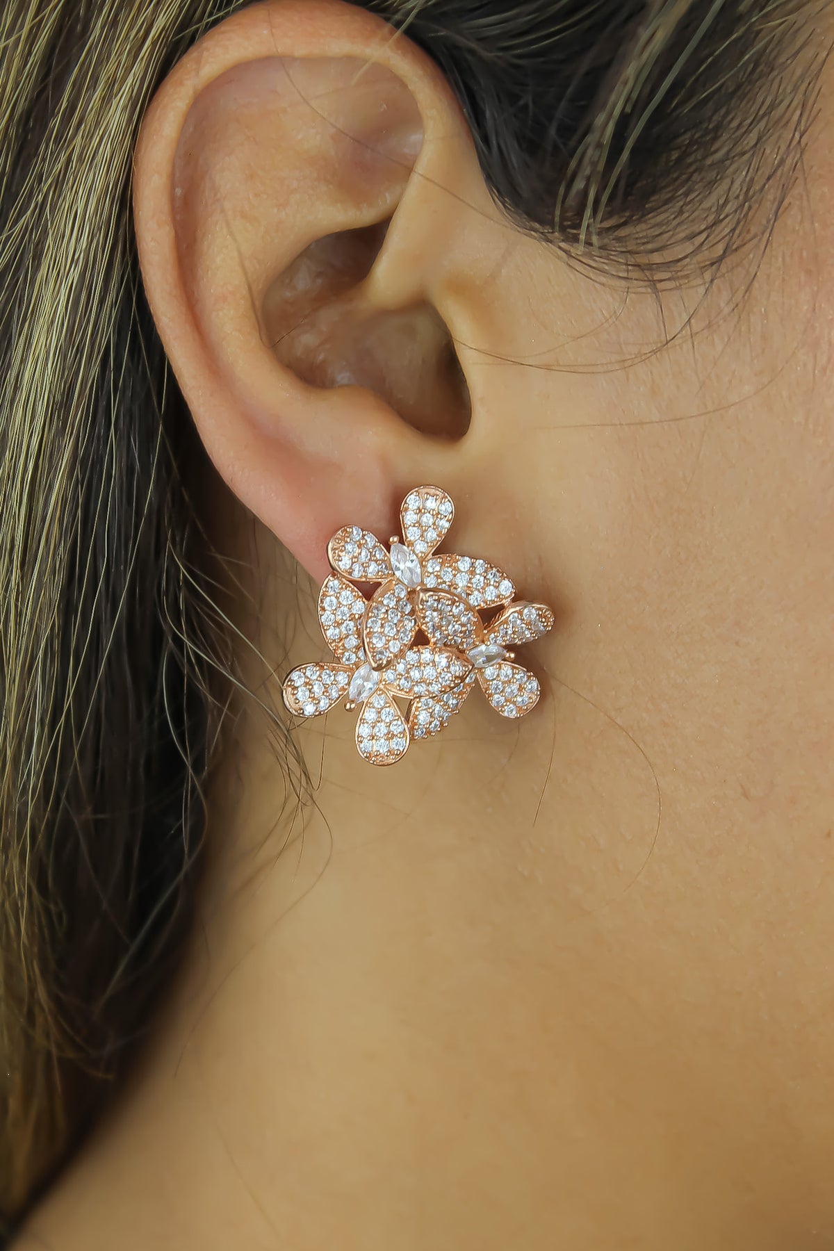 African butterfly earrings bombay sunset
