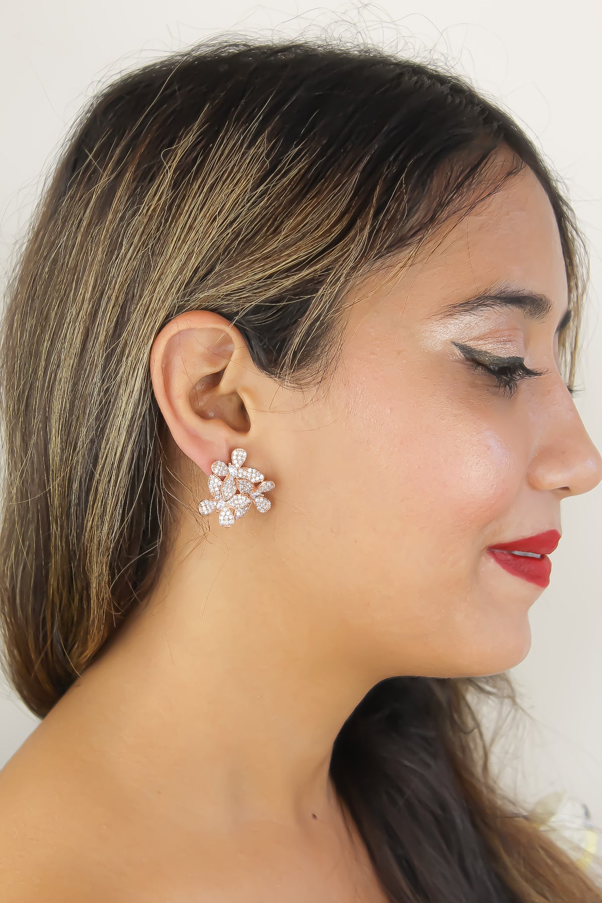 African butterfly earrings bombay sunset
