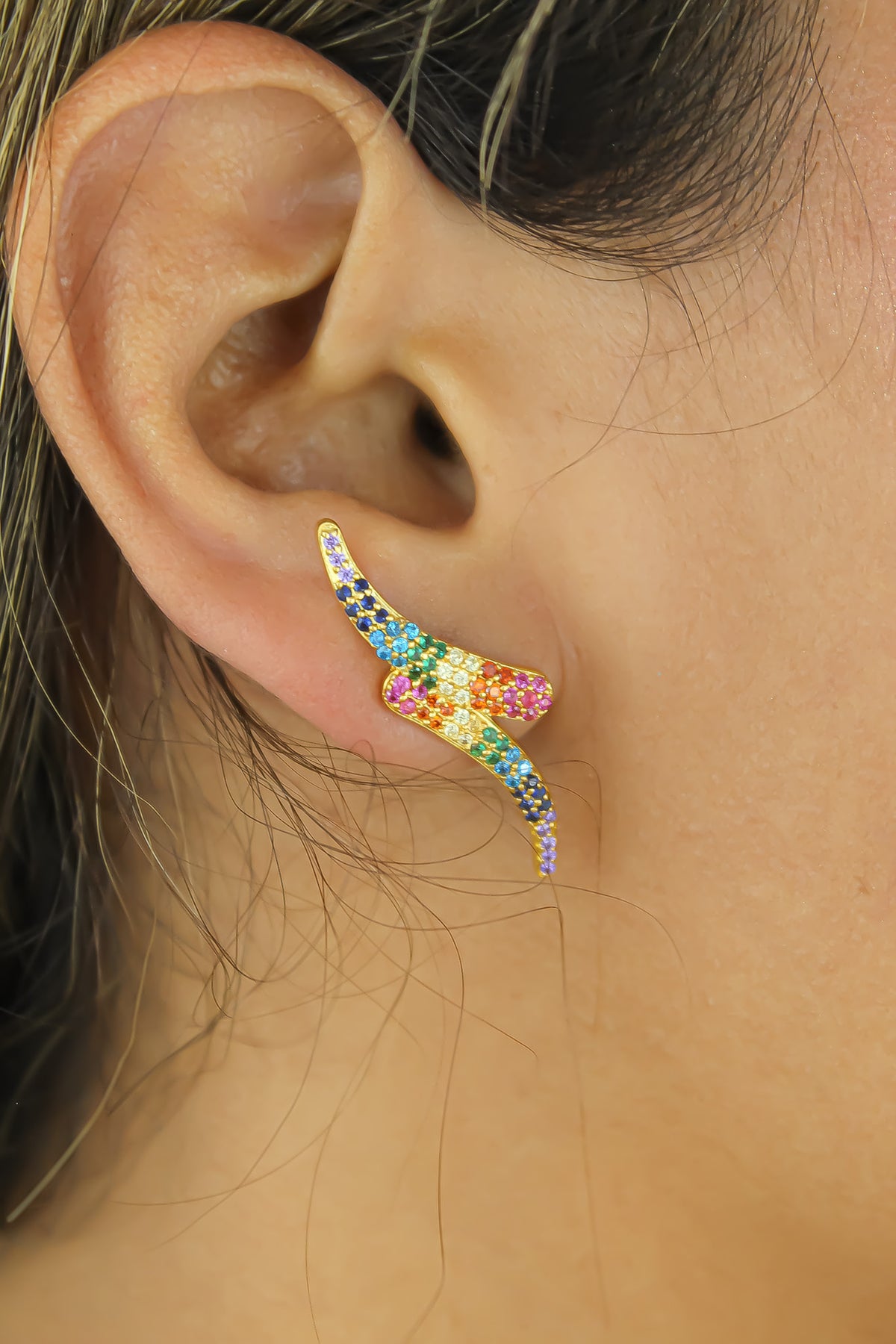 Dubai earrings bombay sunset