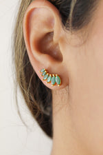 Bild in den Galerie-Viewer laden, stepping stone earrings Bombay Sunset
