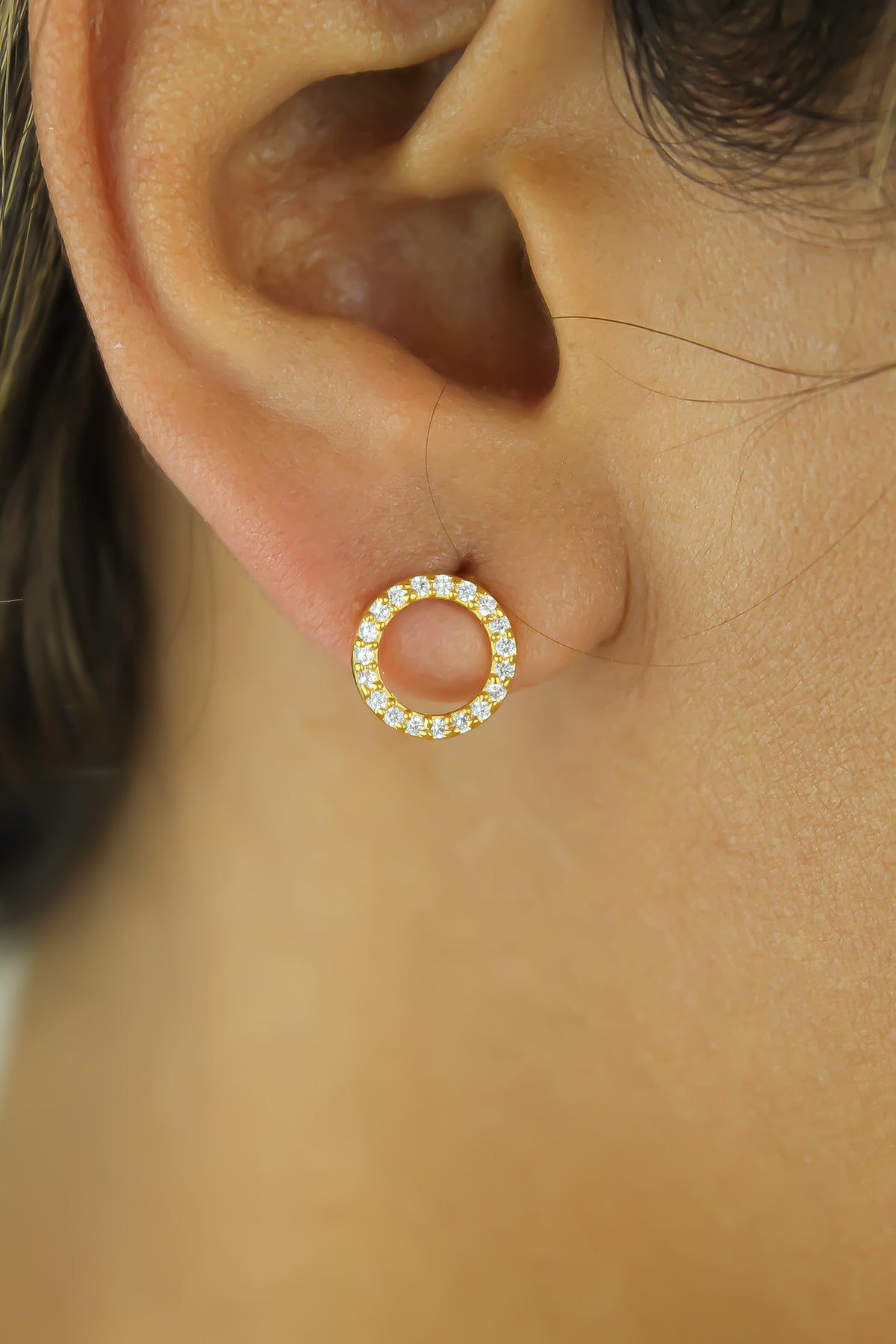 Hoop earrings bombay sunset