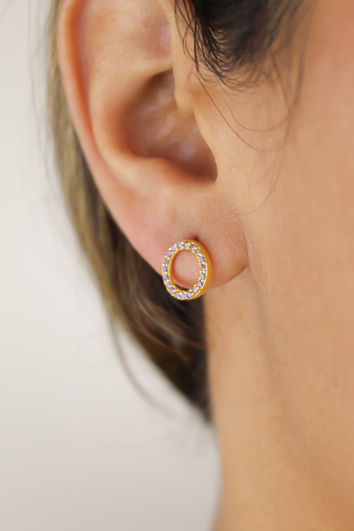 Hoop earrings bombay sunset