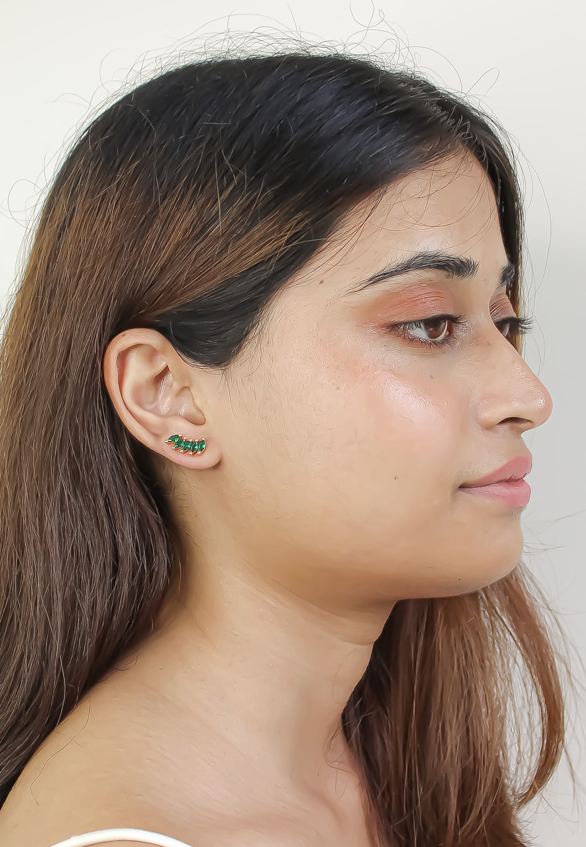 Nantes stone earrings bombay sunset