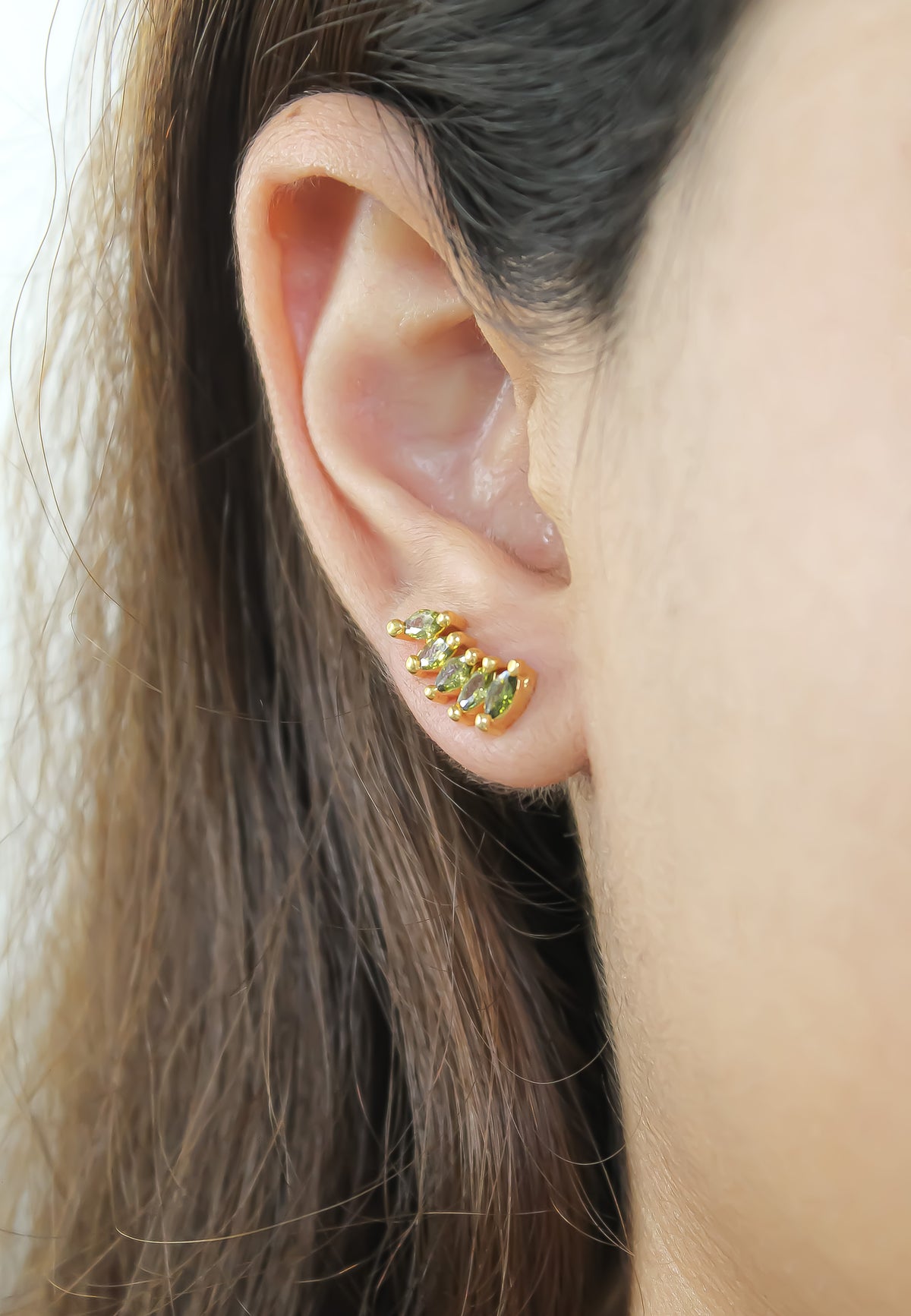 Nantes stone earrings bombay sunset