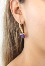 Load image into Gallery viewer, golden benares earrings Bombay Sunset
