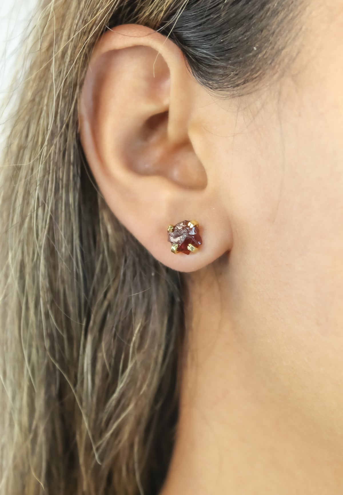 Birth stone earrings bombay sunset