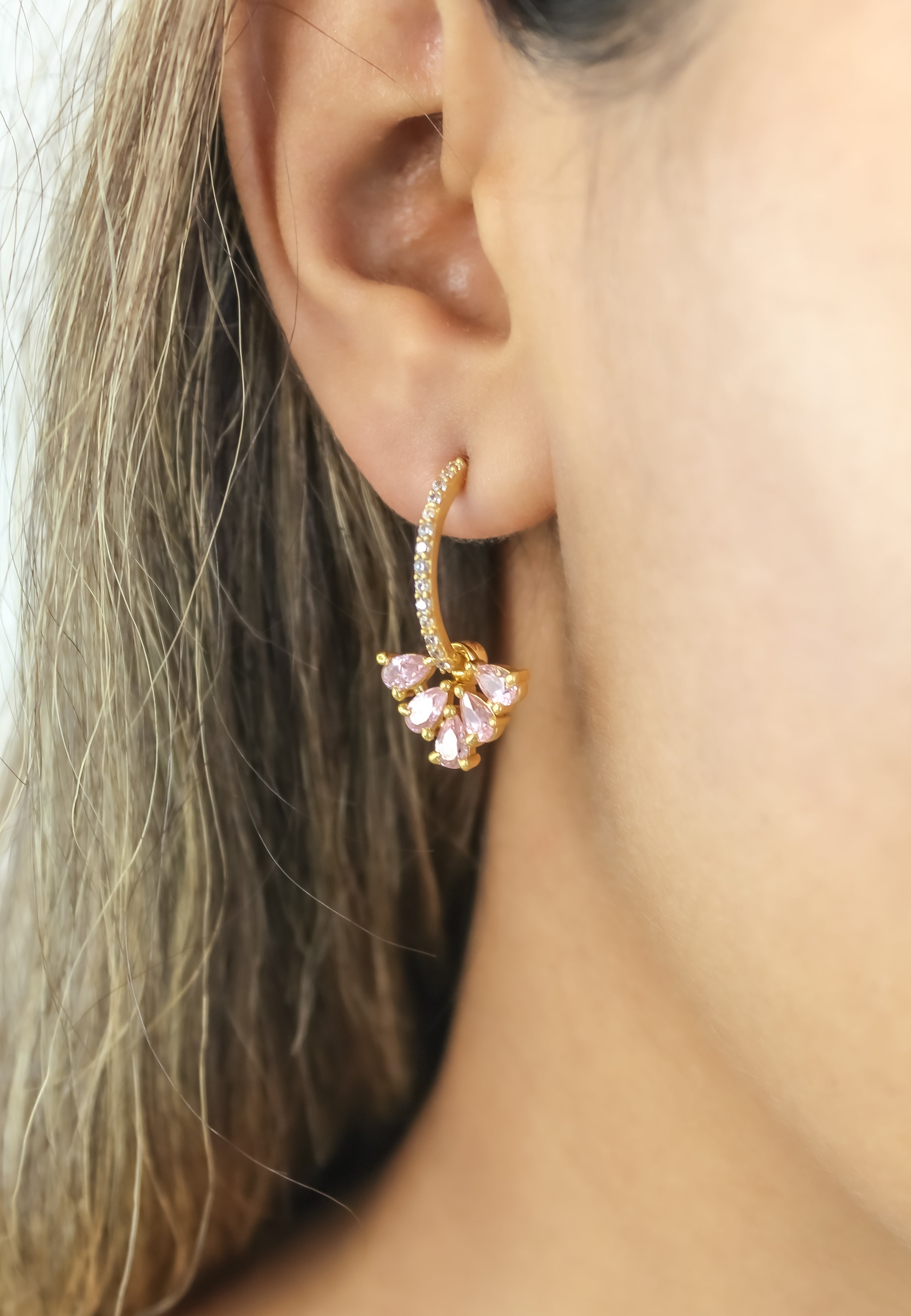 bindweed earrings Bombay Sunset