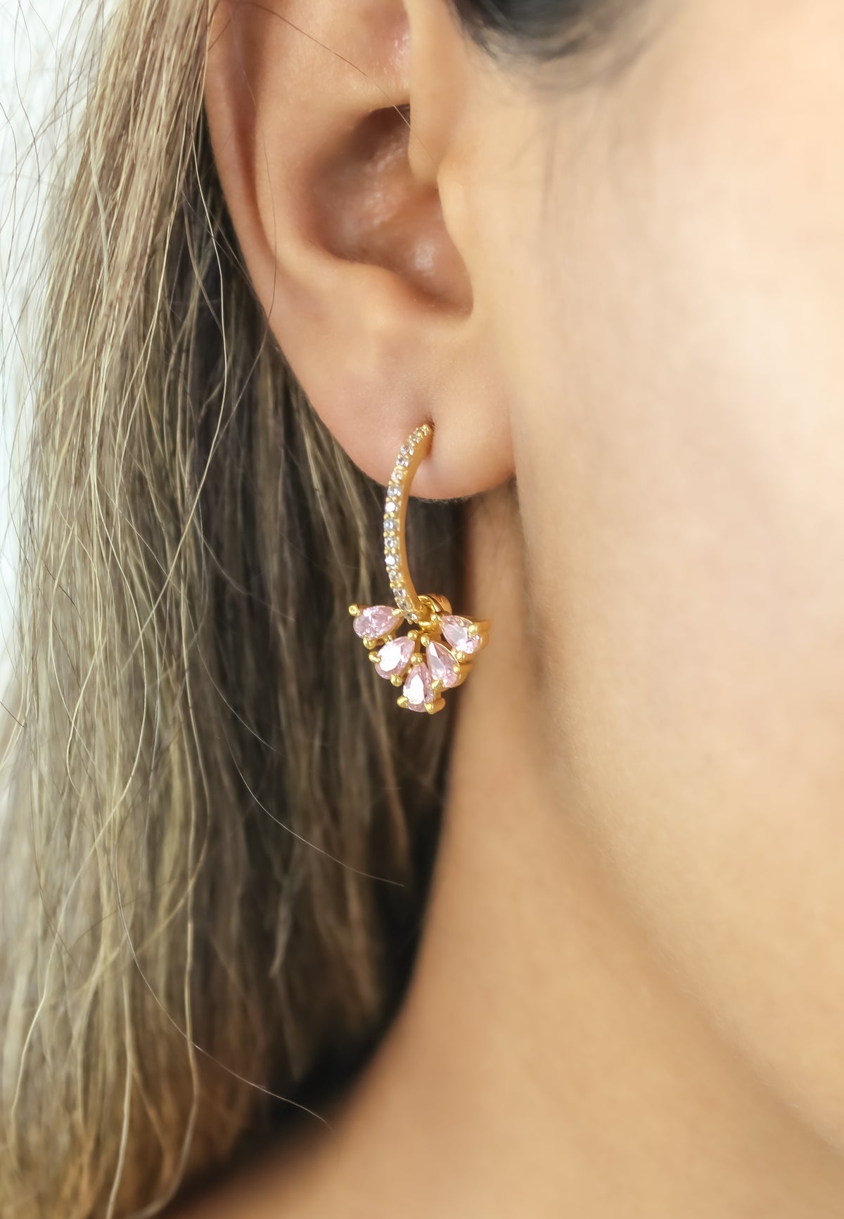 Bindweed earrings bombay sunset