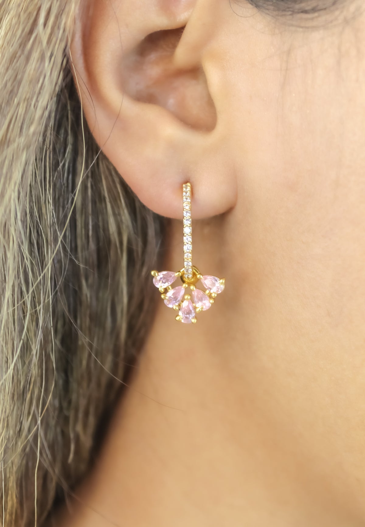 Bindweed earrings bombay sunset