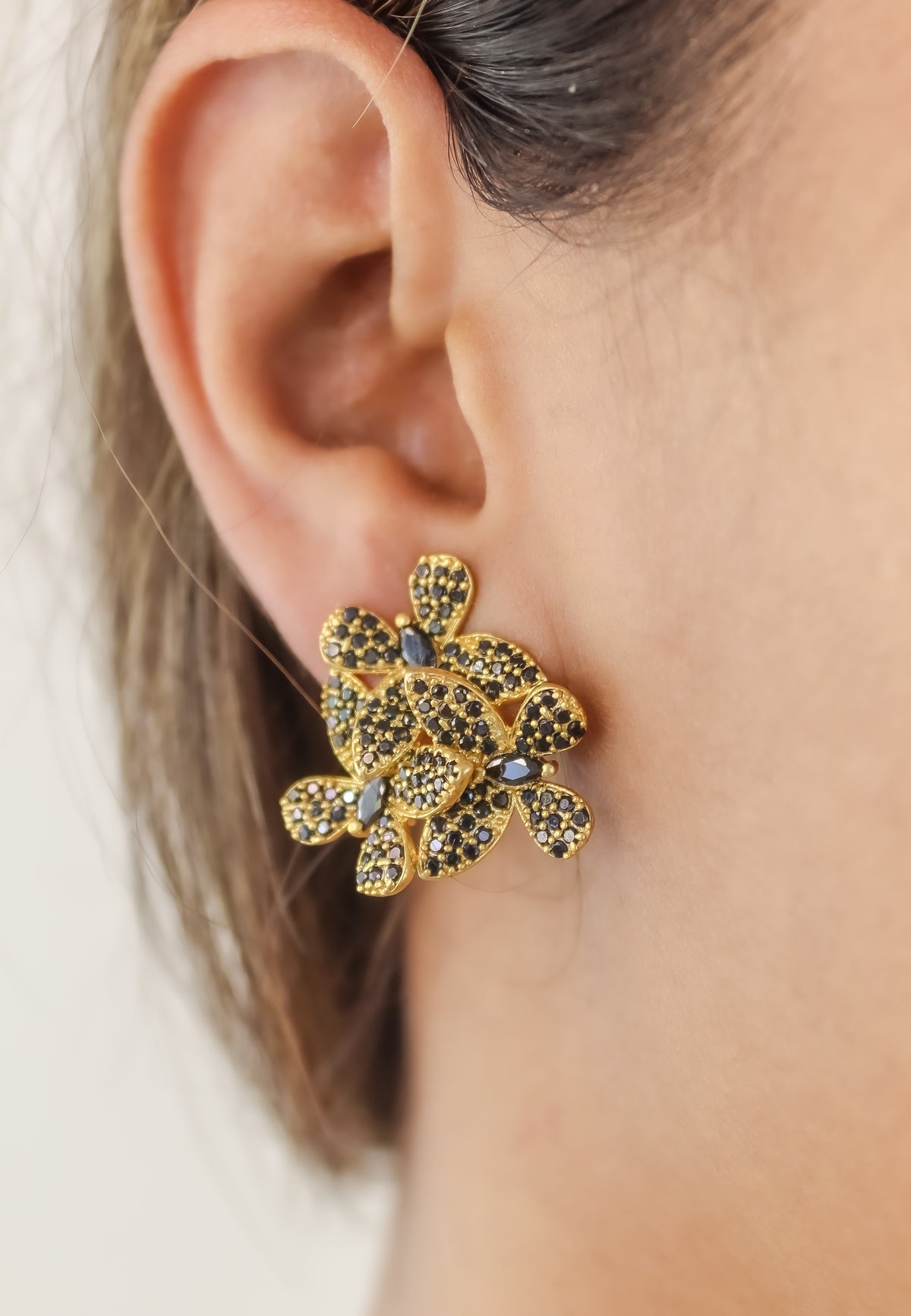 african butterfly earrings Bombay Sunset