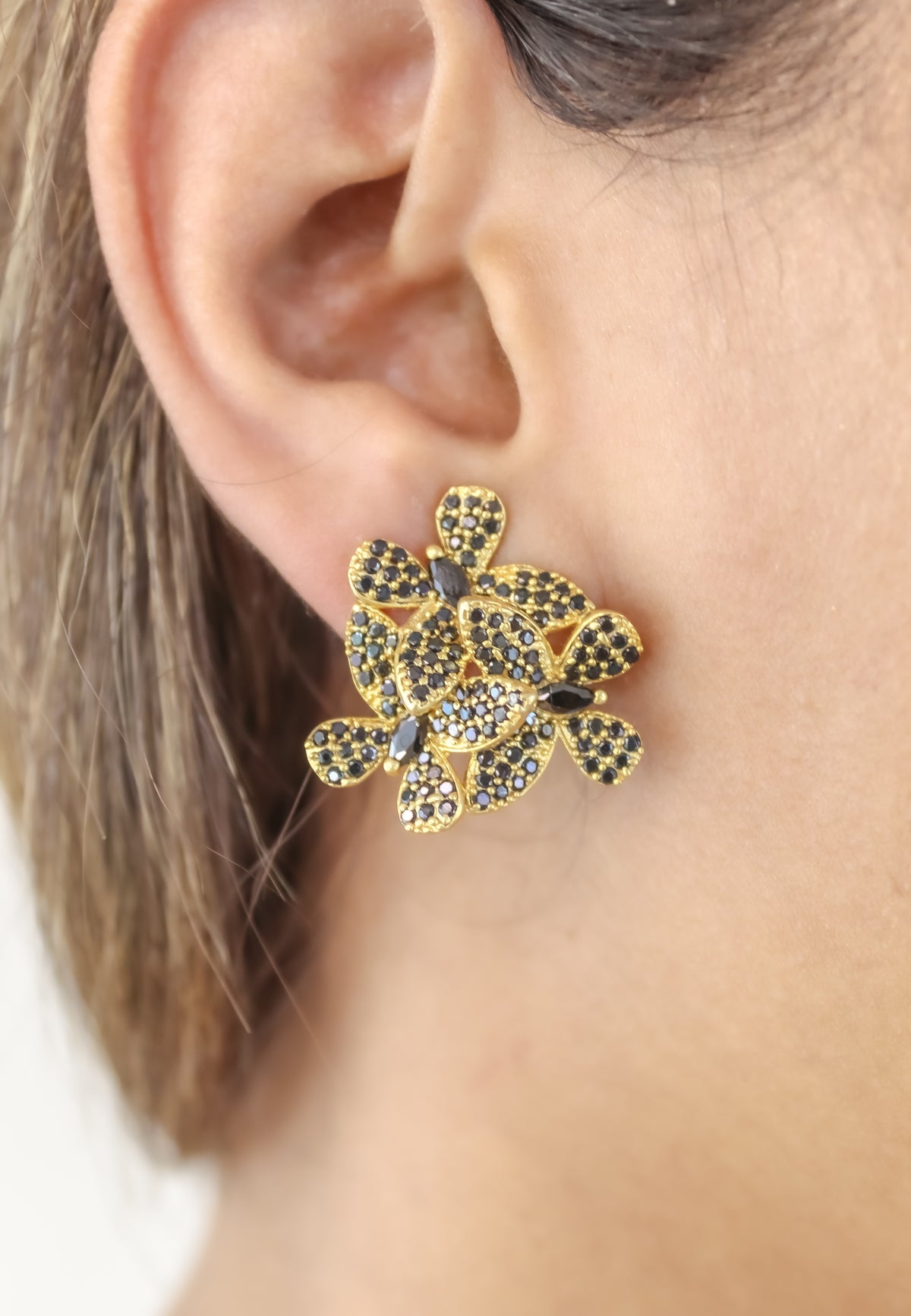 African butterfly earrings bombay sunset