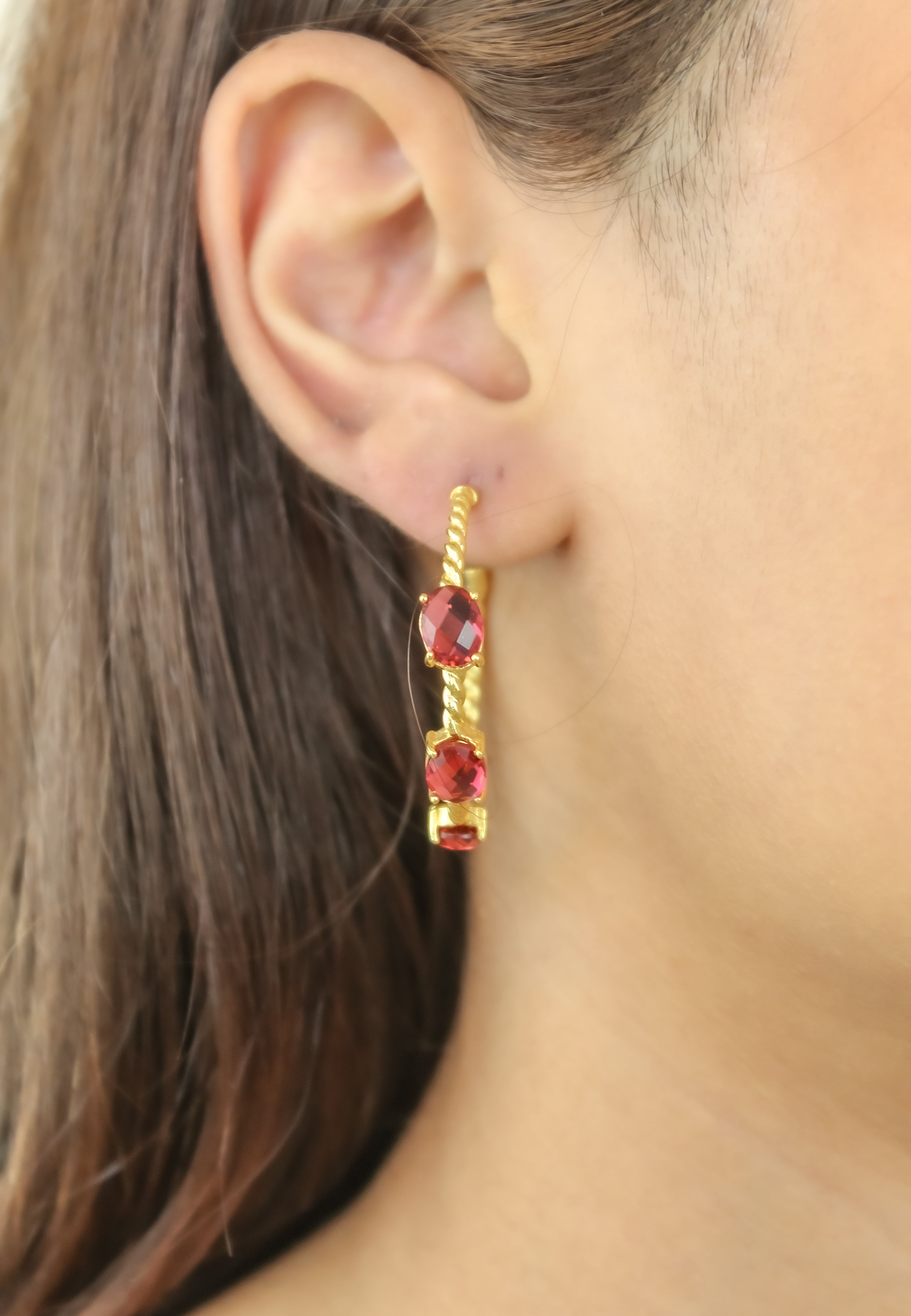 doha earrings Bombay Sunset