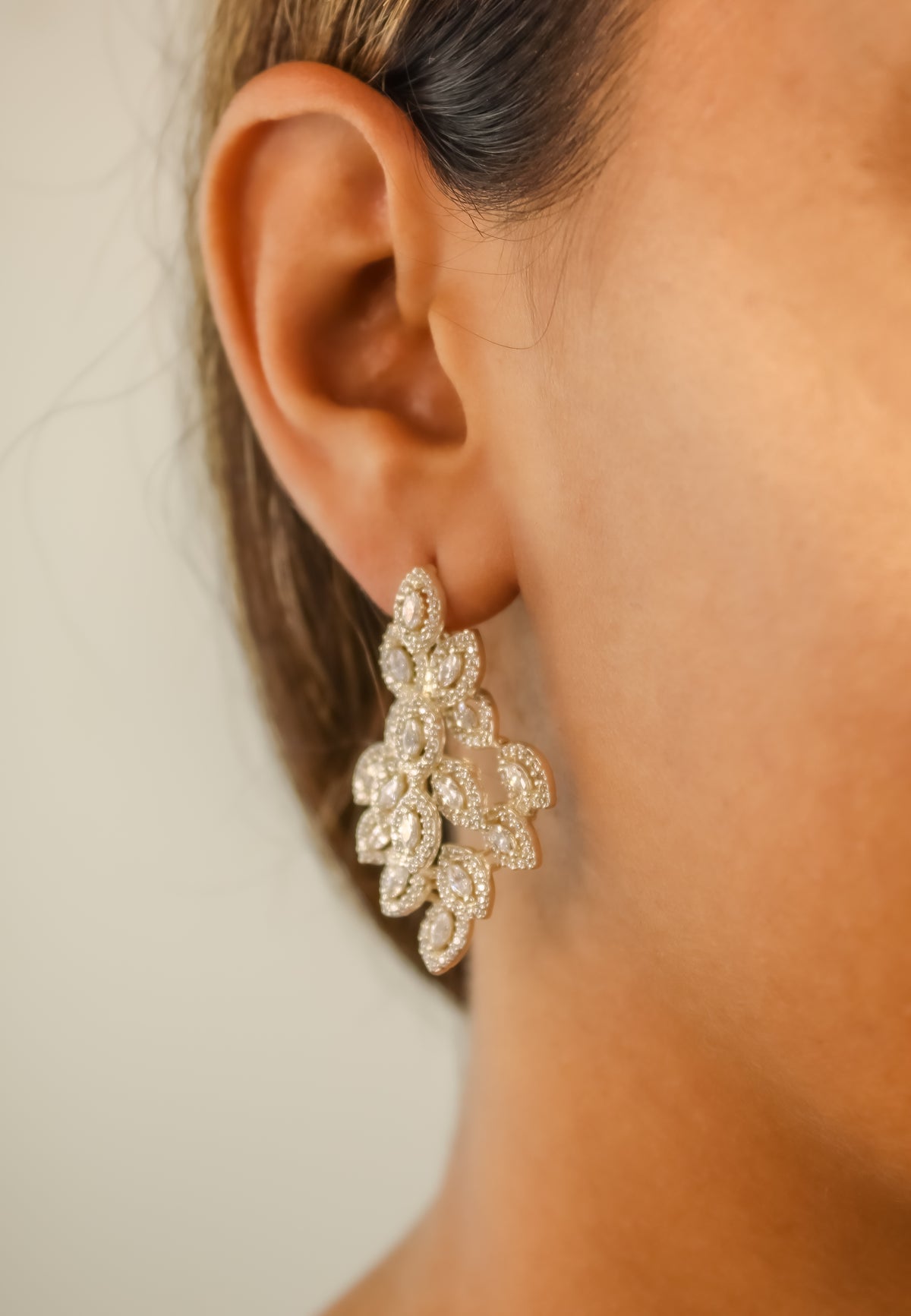 zirconia jazmin earrings Bombay Sunset