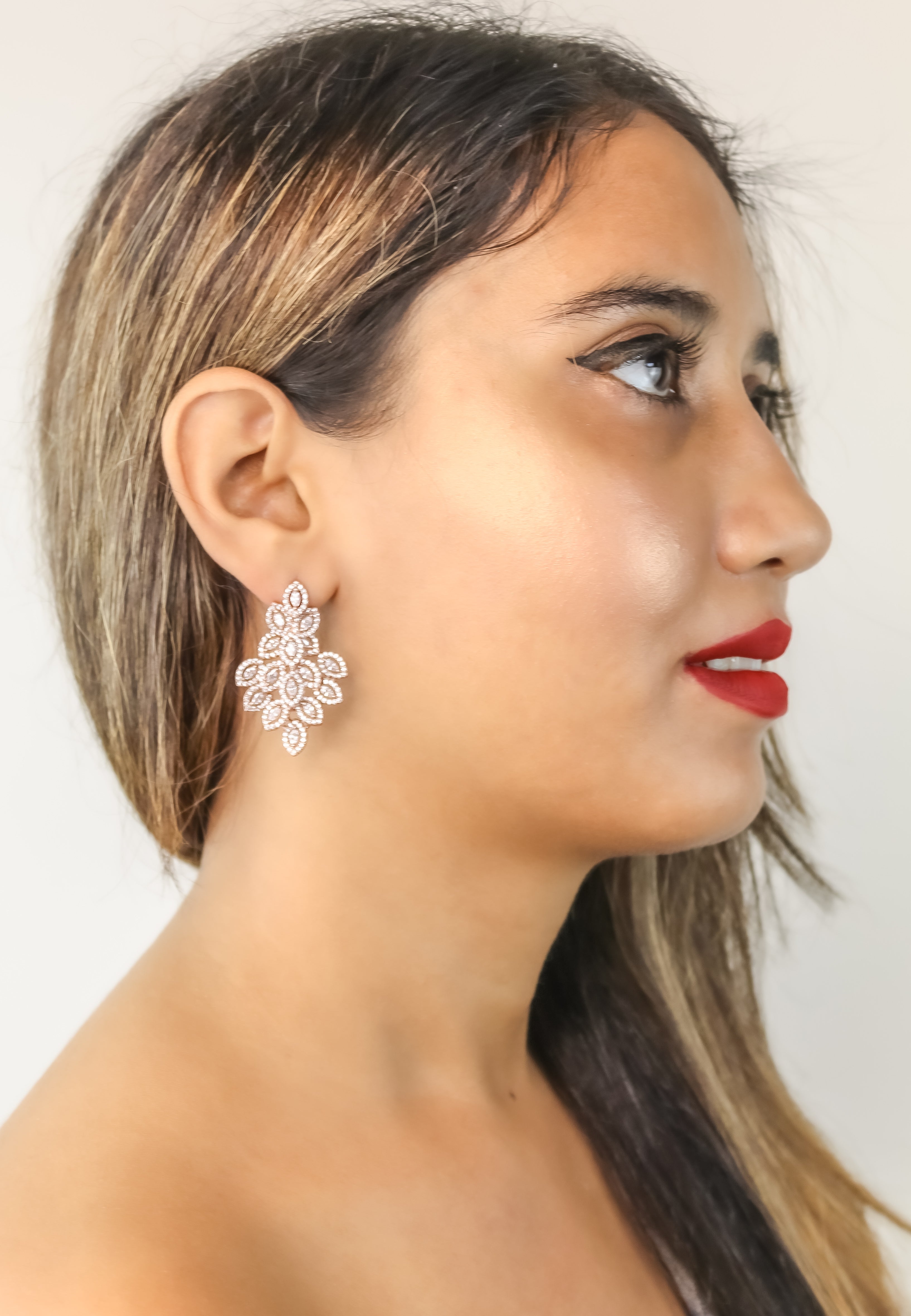 zirconia jazmin earrings Bombay Sunset